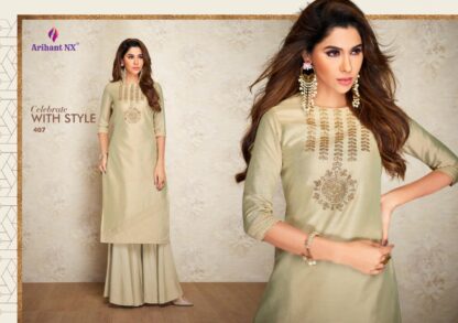 ARIHANT NX NAZZ 407 KURTIS WITH BOTTOM COLLECTION