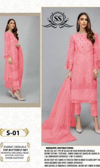 BUY ONLINE PAKISTANI SUITS SS S 01 PINK COLOURBUY ONLINE PAKISTANI SUITS SS S 01 PINK COLOUR
