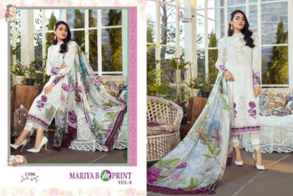 SHREE FABS MARIYA B M PRINT VOL 8 1596 PAKISTANI SUITS ONLINE SHOPPING