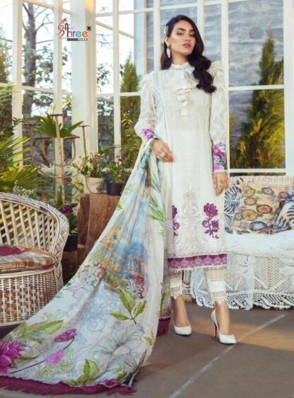 SHREE FABS MARIYA B M PRINT VOL 8 1596 PAKISTANI SUITS ONLINE SHOPPING