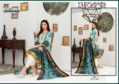 MARIYA B LAWN COLLECTION VOL 4 4001 LAWN KARACHI SUITS IN SINGLE