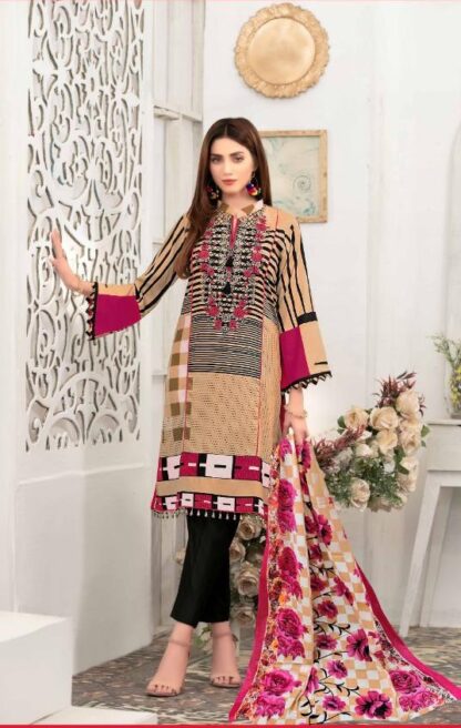 MARIYA B LAWN COLLECTION VOL 4 4002 KARACHI SUITS WHOLESALER