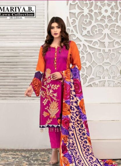 MARIYA B LAWN COLLECTION VOL 4 4003 PAKISTANI SUITS