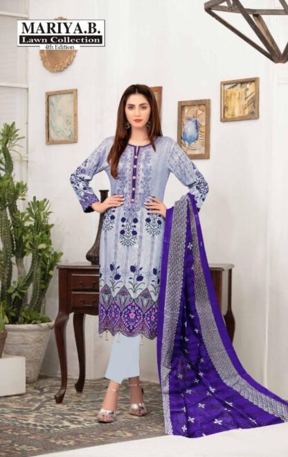 MARIYA B LAWN COLLECTION VOL 4 4005 PAKISTANI SUITS AT BEST PRICE