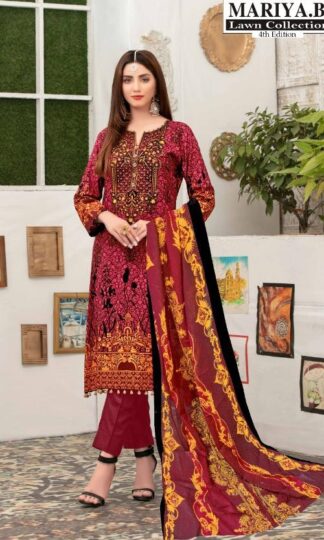 MARIYA B LAWN COLLECTION VOL 4 4010 KARACHI SUITS IN INDIAMARIYA B LAWN COLLECTION VOL 4 4010 KARACHI SUITS IN INDIA