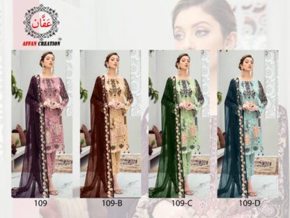 AFFAN CREATION 109 PAKISTANI SUITS NEW COLLECTION