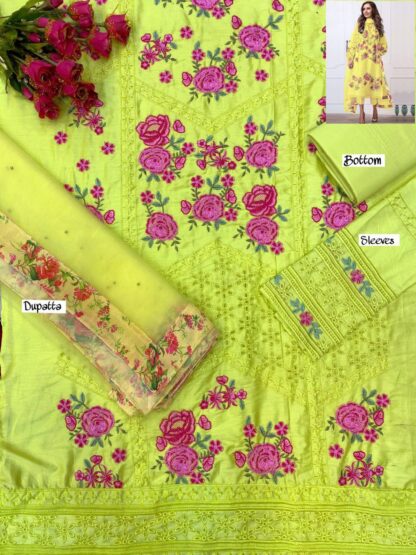 LUXURY LAWN EMBROIDERIED COLLECTION ZF 3 PAKISTANI SUITS