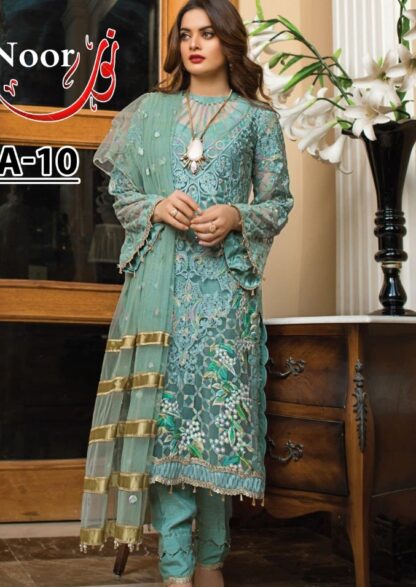 ALIF FASHION A 10 NOOR PAKISTANI SUITS WHOLESALER