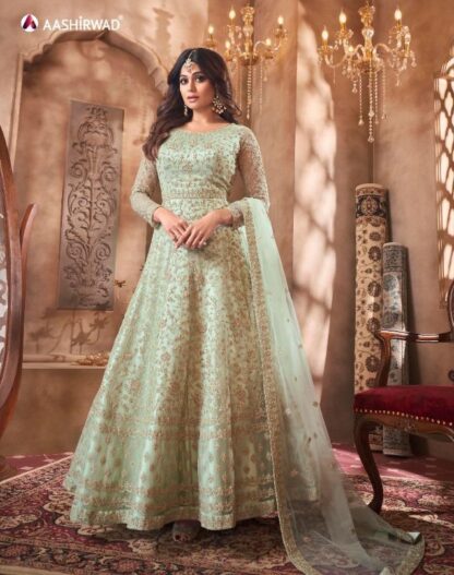 AASHIRWAD CREATION ADVIKA 8355 HEAVY GOWNS COLLECTION