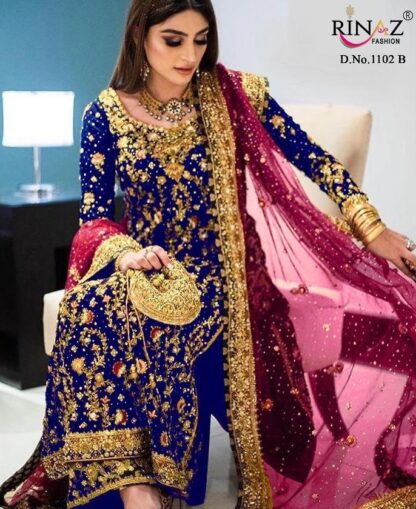 RINAZ FASHION 1102 B PAKISTANI SUITS SINGLE PIECE