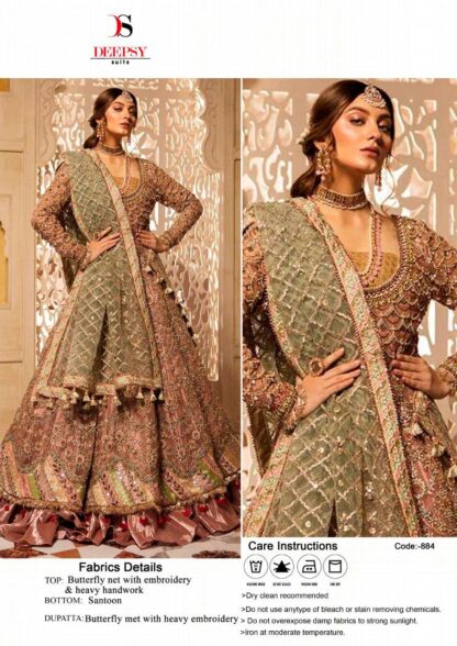 DEEPSY SUITS 884 PAKISTANI SUITS AT WHOLESALE PRICE