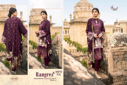 SHREE FABS RANGREZ PREMIUM COLLECTION VOL 5 MINI NX 1147 PAKISTANI SUITS