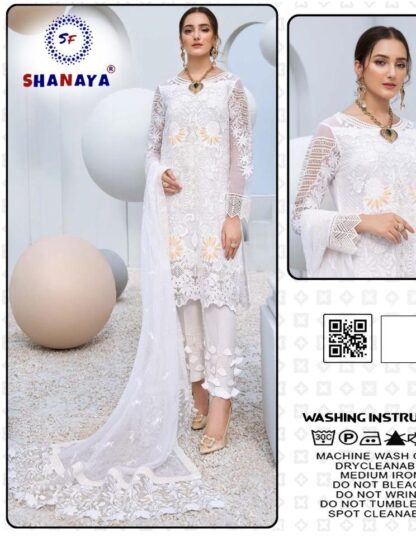 SHANAYA FASHION S 56 WHITE PAKISTANI DRESSES AT WHOLESALE PRICE