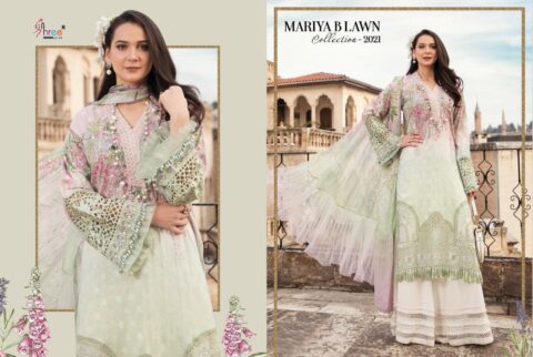 SHREE FABS MARIYA B LAWN COLLECTION 2021 PAKISTANI SUITS AT BEST PRICE