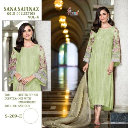SHREE FABS SANA SAFINAZ GOLD COLLECTION VOL 4 S 209 E SUITS BEST PRICE