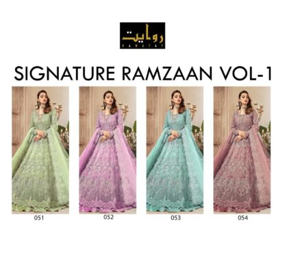 RAWAYAT SIGNATURE RAMZAAN VOL 1 051 PARTY WEAR PAKISTANI SUITS BEST PRICE