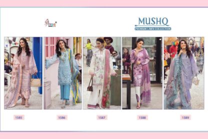 SHREE FABS 1585 MUSHQ PREMIUM LAWN COLLECTION PAKISTANI SUITS IN SINGLE