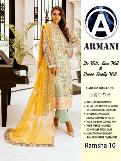 ARMANI RAMSHA 10 WHOLESALE SALWAR KAMEEZ PAKISTANI