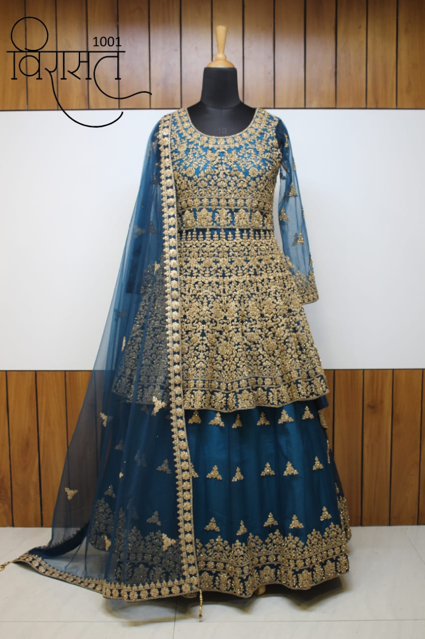 Lahenga velvet Bridal Lehenga Choli, 1 Piece at Rs 3995 in Surat | ID:  2849487581912
