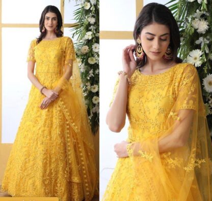 YELLOW WOMEN GOWN BUY ONLINE AT BEST PRICE GOWN COLLECTION, GOWN MANUFACTURER, GOWN SUPPLIER, GOWN WHOLESALE 4, YELLOW WOMEN GOWN BUY ONLINE AT BEST PRICE  Gown, Single