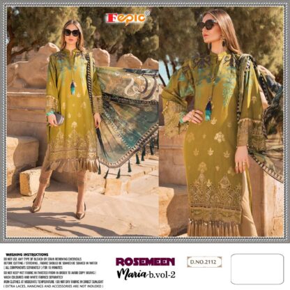 FEPIC ROSEMEEN MARIA B LAWN VOL 2 2112 PAKISTANI SUITS IN SINGLE BEST QUALITY PAKISTANI SUITS, DESIGNER SALWAR SUITS WITH PRICE, FEPIC ROSEMEEN MARIA B LAWN VOL 2 2112, PAKISTANI SALWAR KAMEEZ WHOLESALE, PAKISTANI SUITS IN SINGLE, PAKISTANI SUITS MANUFACTURER, PAKISTANI SUITS ONLINE SHOPPING, SALWAR KAMEEZ WHOLESALE, WHOLESALE SUITS COLLECTION  FEPIC ROSEMEEN, Pakistani Suits, Single, Suits