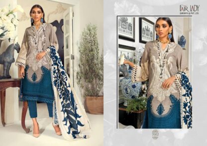 FAIRLADY 7002 SANA SAFINAZ MUZLIN JAM SATIN PAKISTANI SALWAR SUITS SUPPLIER