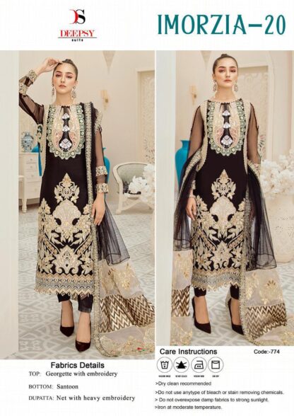 DEEPSY 774 IMORZIA 20 PAKISTANI SALWAR SUITS BEST PRICE