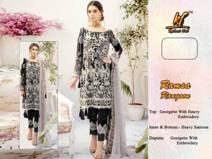 KAINAT FAB RAMSA RANOON PAKISTANI SALWAR SUITS IN SINGLE - Image 3
