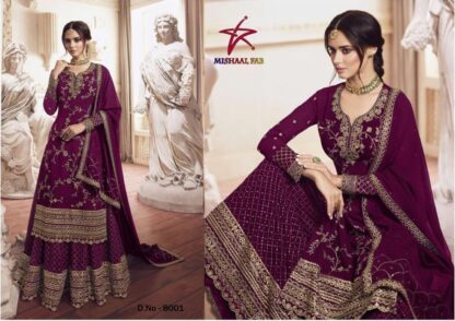 MISHAAL FAB 8001 PAKISTANI SUITS WHOLESALER