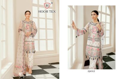 HOOR TEX 19012 PAKISTANI SALWAR SUITS WHOLESALER FROM SURAT