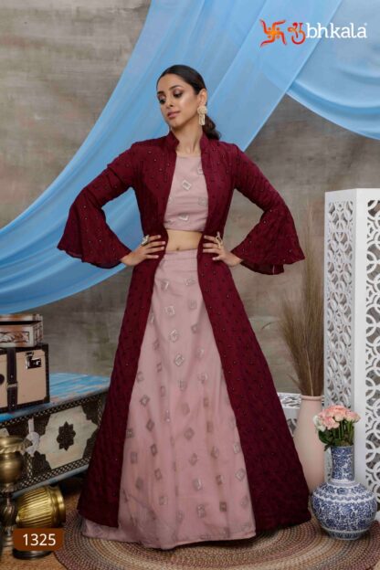 SHUBHKALA 1325 BRIDESMAID VOL 7 LEHENGA CHOLI IN SINGLE PIECE