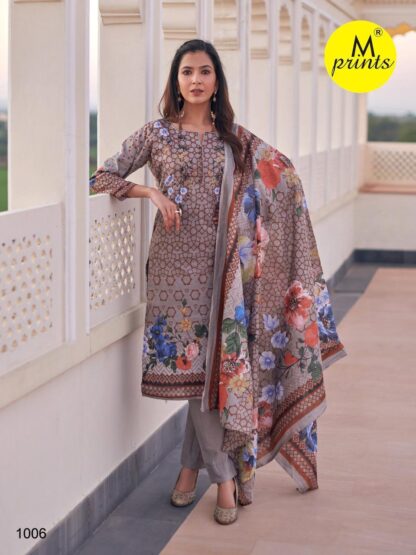 M PRINTS VOL 4 1006 KARACHI SUITS WHOLESALER