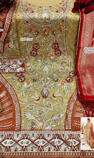 AL AMRA ANAYA ZF 35 PAKISTANI SUITS WITH BANARASI JAQUARD DUPATTAAL AMRA ANAYA ZF 35 PAKISTANI SUITS WITH BANARASI JAQUARD DUPATTA