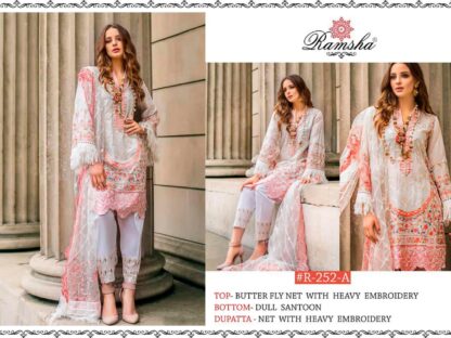 RAMSHA R 252 A PAKISTANI SALWAR KAMEEZ AT WHOLESALE PRICE