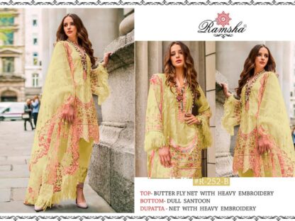 RAMSHA R 252 B PAKISTANI SALWAR KAMEEZ IN SINGLE