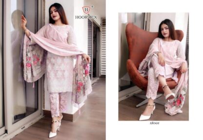 HOOR TEX 18001 PAKISTANI SUITS WHOLESALER IN INDIA
