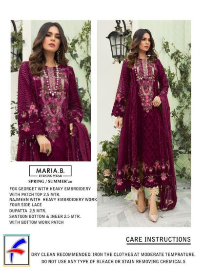 MARIA B SUPER HIT DESIGN PAKISTANI SUITS WHOLESALER INDIA - Image 2