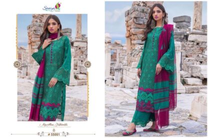 SANIYA TRENDZ ZAINAB CHOTTANI VOL 1 55001 PAKISTANI CHIKANKARI SUITS ONLINE