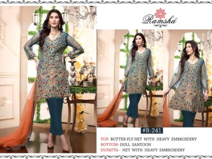 RAMSHA FASHION R 241 SALWAR KAMEEZ MANUFACTURER