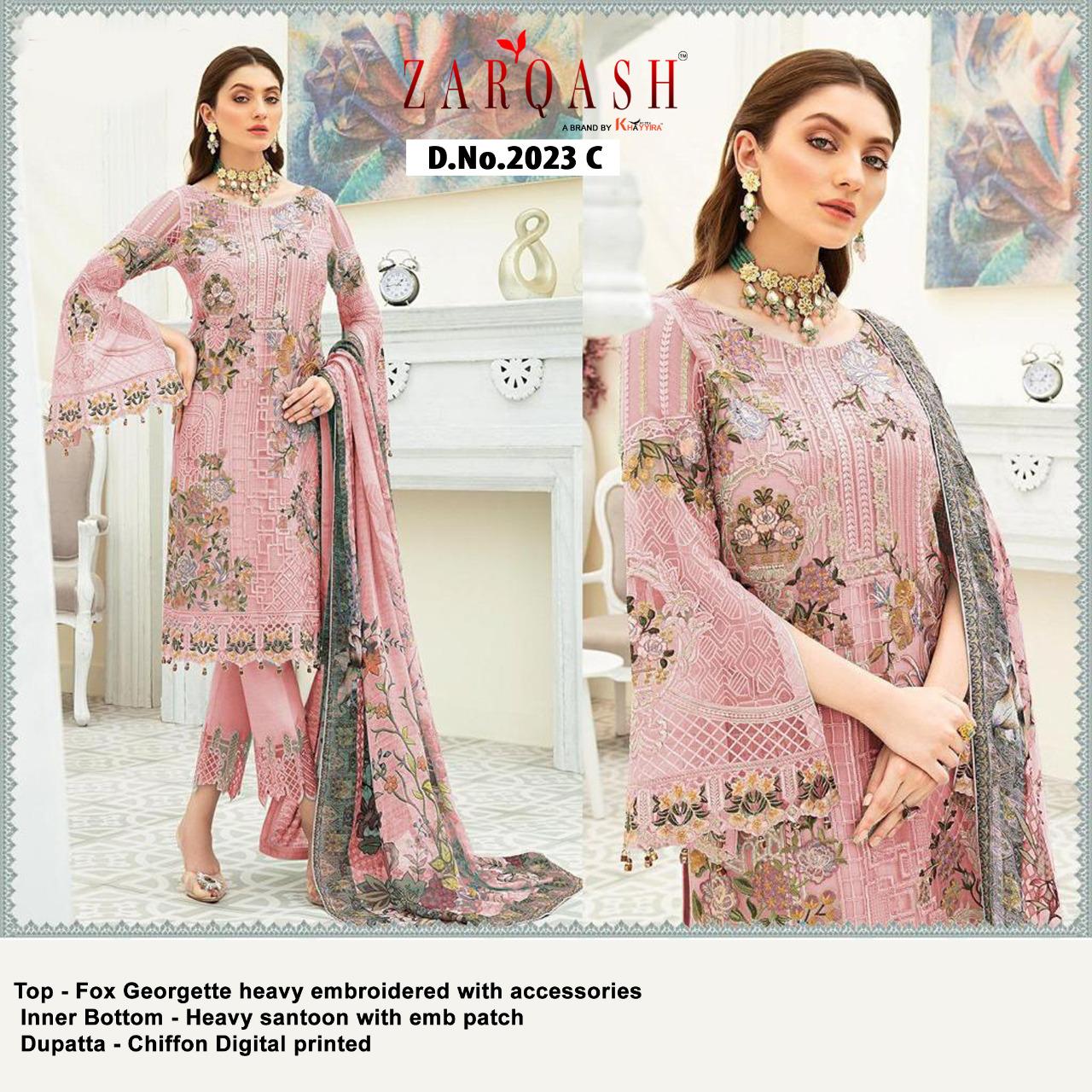 ZARQASH 2023 C PAKISTANI SUITS SUPPLIER IN INDIA