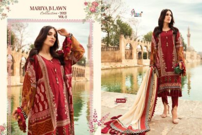 SHREE FABS MARIYA B LAWN COLLECTION 2021 VOL 2 1636 PAKISTANI SUITS