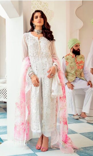 RAMSHA FASHION R 271 WHITE PAKISTANI SUITS IN SINGLERAMSHA FASHION R 271 WHITE PAKISTANI SUITS IN SINGLE