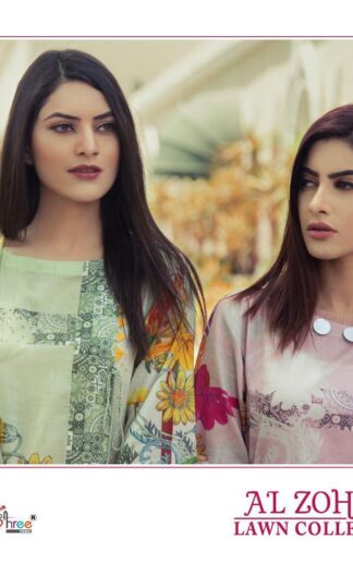 SHREE FABS AL ZOHAIB LAWN COLLECTION VOL 2 1752 TO 1759 PAKISTANI SUITS WHOLESALER