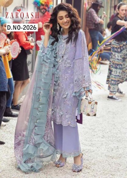 ZARQASH MUSHQ 2026 PAKISTANI SUITS BY KHAYYIRA SUITS