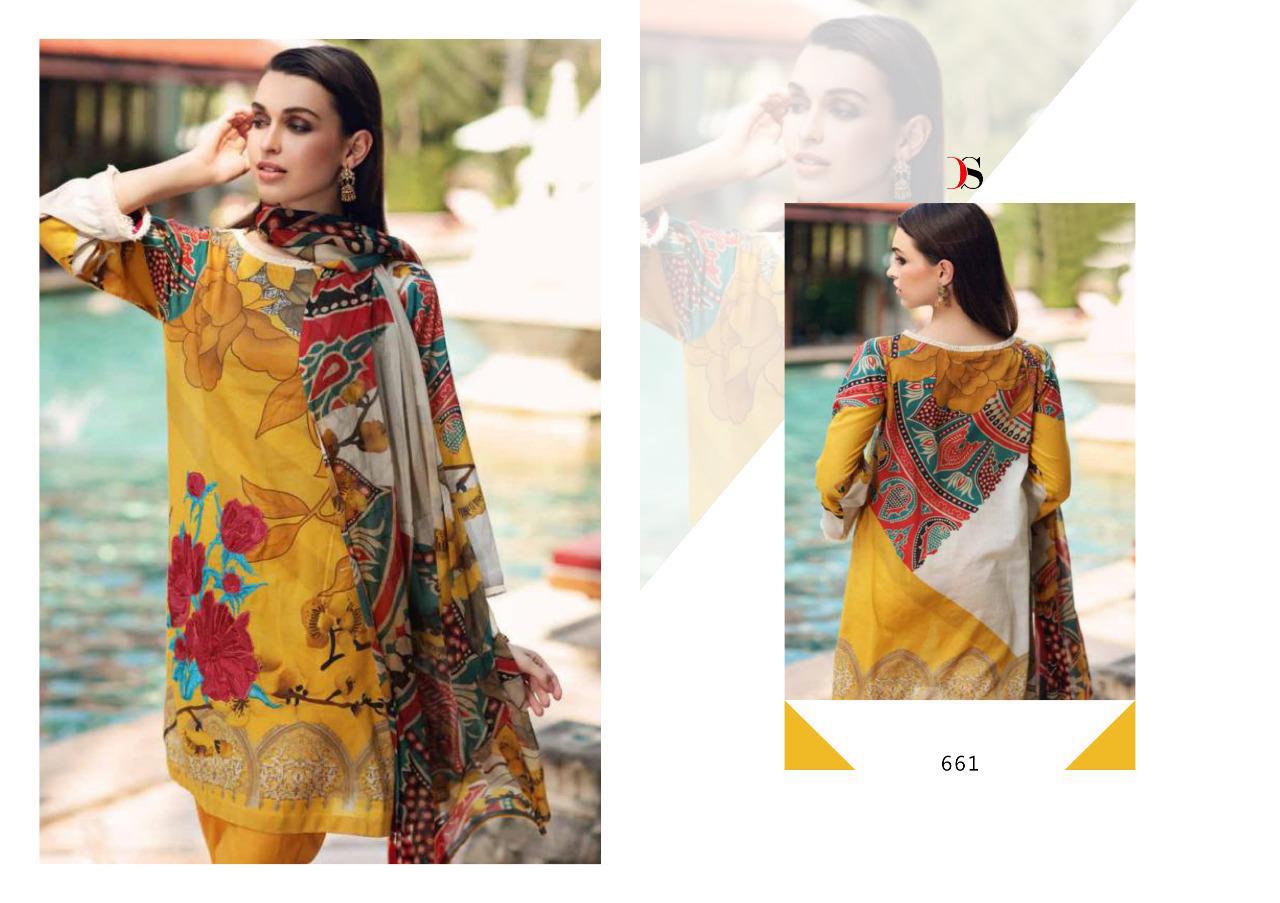 DEEPSY SUITS 661 PAKISTANI PRINTED SUITS