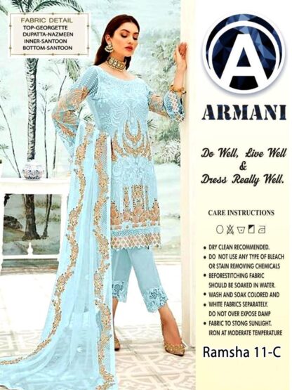 ARMANI RAMSHA 11 C PAKISTANI SALWAR KAMEEZ DEALER