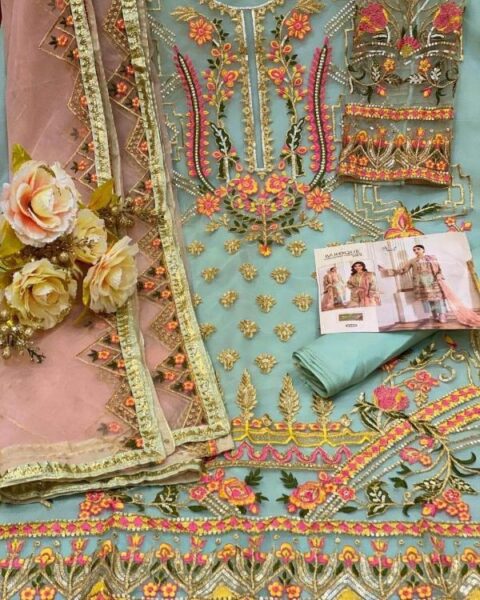 SHREE FABS 1142 B BAROQUE EMBROIDERED COLLECTION VOL 2 PAKISTANI SALWAR SUITS