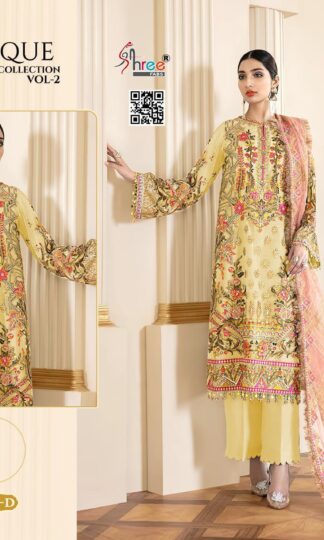 SHREE FABS 1142 D BAROQUE EMBROIDERED COLLECTION VOL 2 SUITS WHOLESALERSHREE FABS 1142 D BAROQUE EMBROIDERED COLLECTION VOL 2 SUITS WHOLESALER