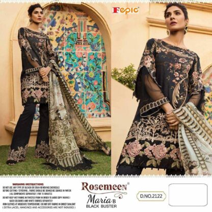 FEPIC ROSEMEEN 2122 MARIA B BLACK BUSTER PAKISTANI SUITS ONLINE SHOPPING