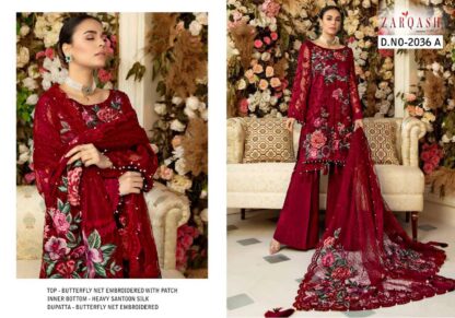 ZARQASH EID FESTIVE COLLECTION 2036 A SALWAR KAMEEZ WHOLESALER